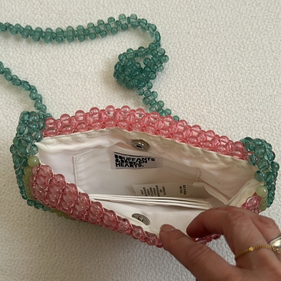 Bouffant’s & Broken Hearts beaded watermelon crossbody bag - Picture 6 of 6